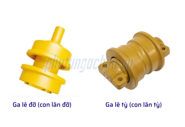 Phân biệt ga lê tỳ (con lăn tỳ) với ga lê đỡ (con lăn đỡ)? Tư vấn chọn đúng phụ tùng cho máy xúc, máy ủi.