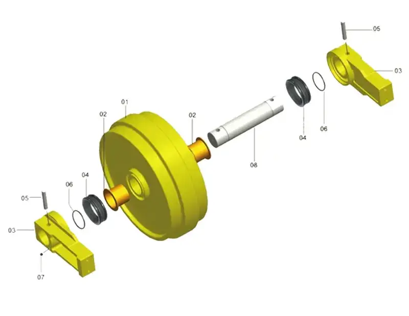 Cấu tạo bánh dẫn hướng